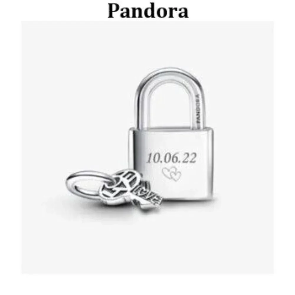 Pandora Padlock and Key Dangle Charm